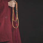 Fortune Jewel 108 Mala Beads Bodhi Seed Dzi Bead Peace Tassel Bracelet