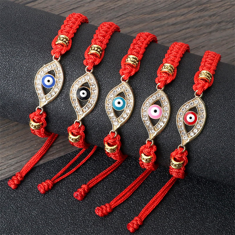Fortune Jewel Evil Eye Keep Away Evil Spirits String Bracelet