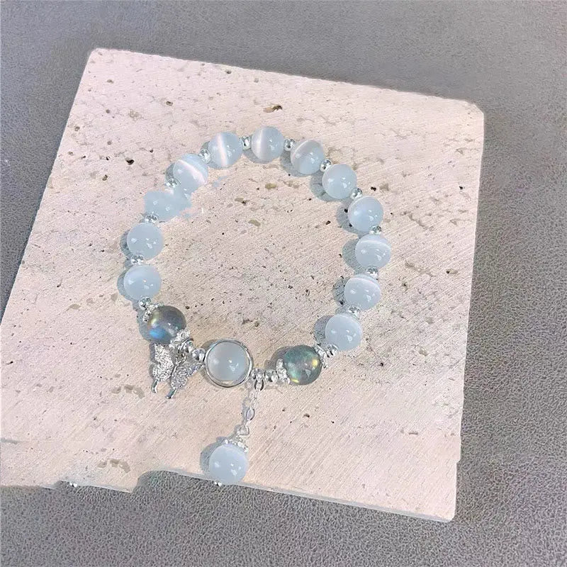 Fortune Jewel "Sending Luck and Inner Peace" Cat's Eye Butterfly Bracelet Includes Gift Message Card Fortune Jewel