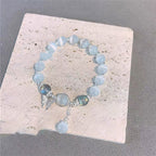 Fortune Jewel Cat's Eye Moonstone Butterfly Star Charm Support Bracelet