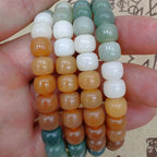 Fortune Jewel 108 Mala Beads Gradient Bodhi Seed Green Tara Buddha Engraved Peace Harmony Bracelet