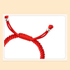 Fortune Jewel 999 Sterling Silver Chinese Zodiac Red Rope Luck Handcrafted Kids Bracelet Fortune Jewel