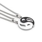2pcs Yin Yang Pendant Couple Necklace Fortune Jewel