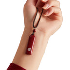 Fortune Jewel Chinese Zodiac Natal Buddha Cinnabar Amulet Protection String Necklace Pendant