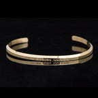 Fortune Jewel Six True Words Engraving Titanium Steel Blessing Protection Bracelet