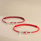 Fortune Jewel 925 Sterling Silver Auspicious Clouds Peace Buckle Safe And Sound Bracelet Anklet