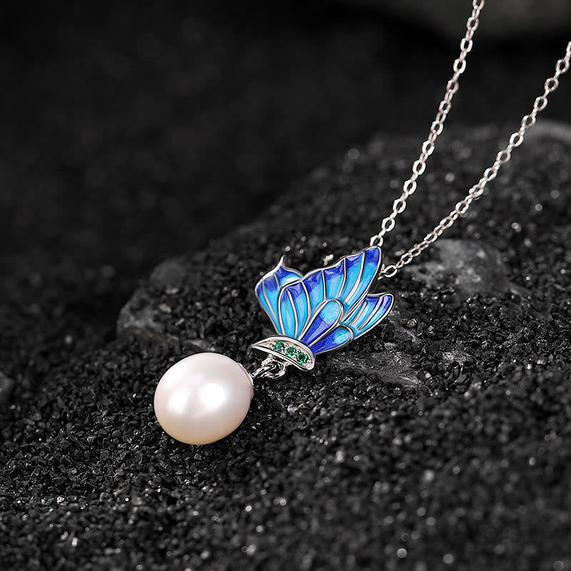 Fortune Jewel 925 Sterling Silver Pearl Butterfly Healing Necklace Pendant Earrings Ring