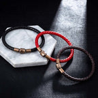 Fortune Jewel Vintage Leather Rope Luck Braid String Bracelet