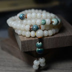 Fortune Jewel 108 Mala Beads Bodhi Seed Keep Away Evil Spirits Calm Bracelet