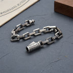 Fortune Jewel Vintage Tang Dynasty Flower Design Engraved Luck Energy Bracelet