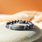 Fortune Jewel Natural Quartz Love Heart Healing Beads Bracelet