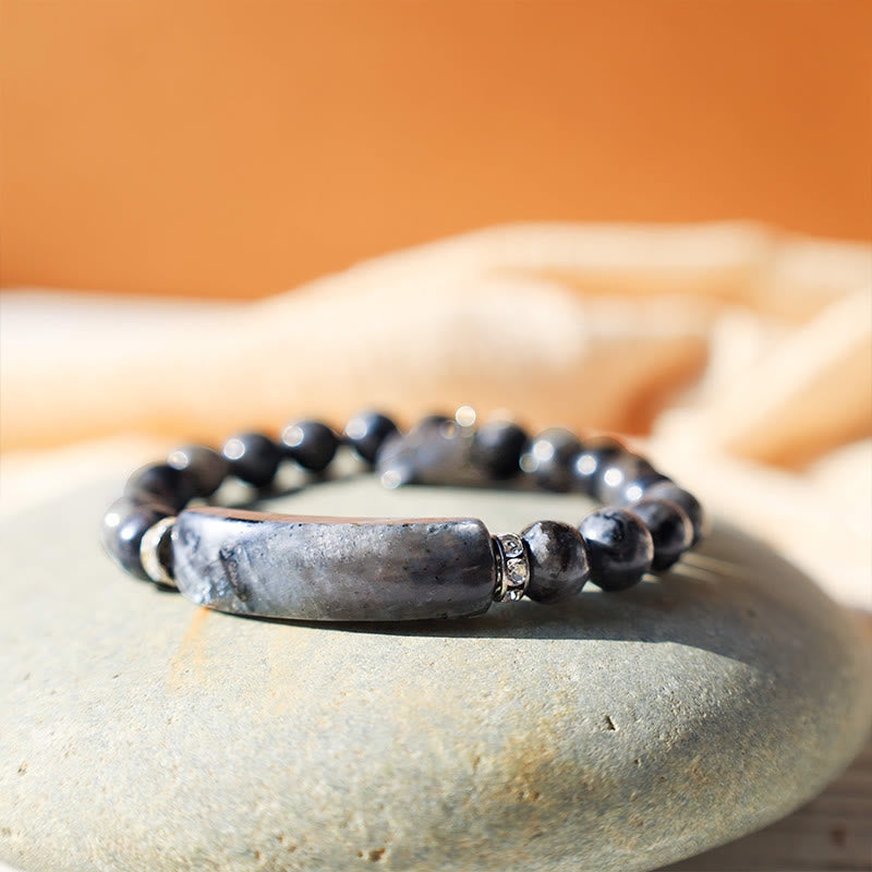 Fortune Jewel Natural Quartz Love Heart Healing Beads Bracelet
