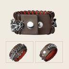 Fortune Jewel Dragon Leather Protection Weave Bracelet Fortune Jewel