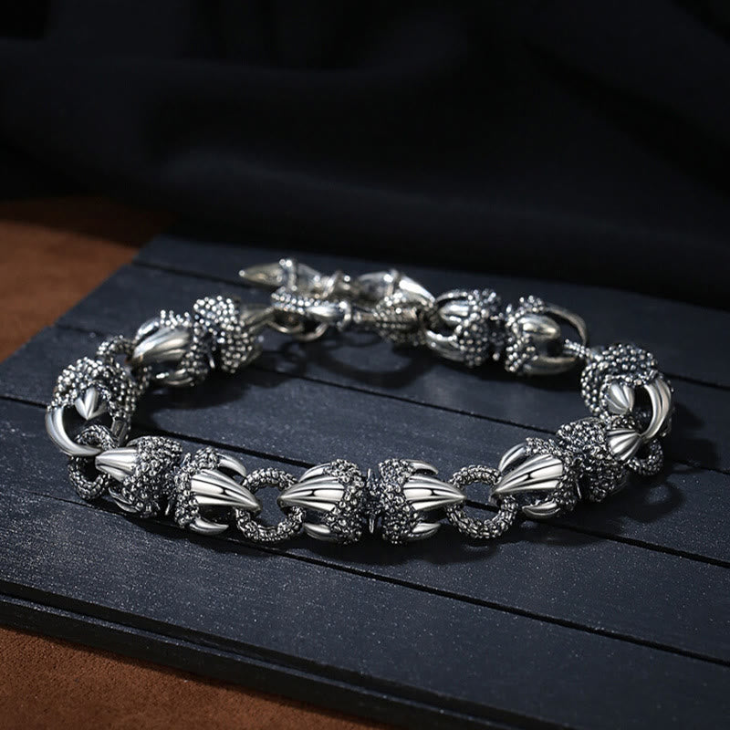 Fortune Jewel Dragon Claw Engraved Strength Protection Bracelet