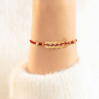 Fortune Jewel Copper Coin Fortune Tree Luck Strength Braided Bracelet