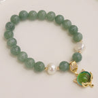 Fortune Jewel Jade Pearl Color-Changing Fox Charm Luck Bracelet