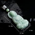 Fortune Jewel Amitabha Buddha Jade Amulet Compassion String Necklace Fortune Jewel