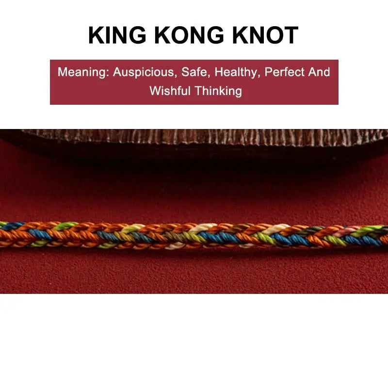 Fortune Jewel "May you be healthy and happy" Lucky Multicolored Bracelet Includes Gift Message Card Fortune Jewel