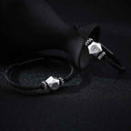 Fortune Jewel 999 Sterling Silver 12 Constellations of the Zodiac Protection Handmade String Bracelet
