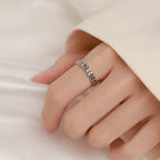 Fortune Jewel Vintage Copper Coin Design Luck Adjustable Ring