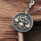 Fortune Jewel Tibetan Kirtimukha Amulet Healing Necklace Pendant
