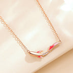 Fortune Jewel 925 Sterling Silver Koi Fish Luck Zircon Prosperity Necklace Pendant