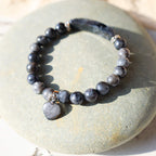 Fortune Jewel Natural Quartz Love Heart Healing Beads Bracelet