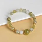 Fortune Jewel Green Grape Color Jade Abundance Bracelet