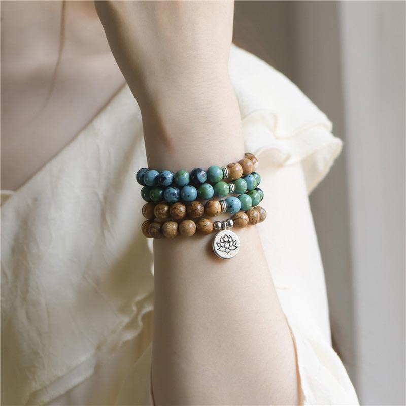 Fortune Jewel 108 Meditation Healing Multilayer Mala