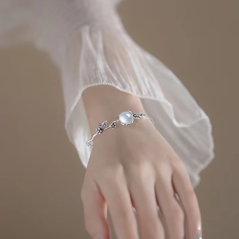 Fortune Jewel Plum Blossom Chalcedony Positive Bracelet