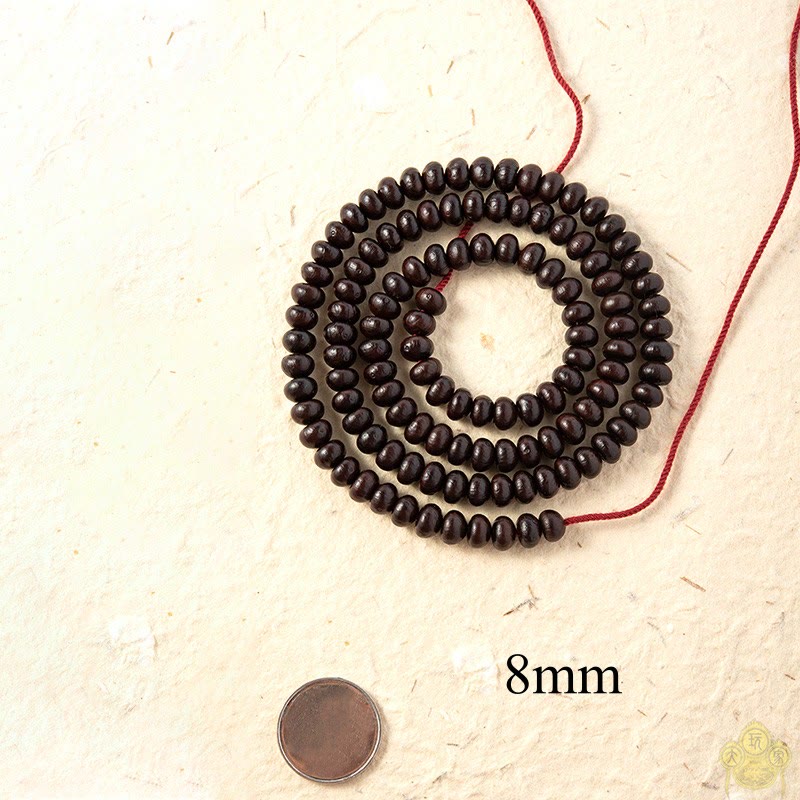 Fortune Jewel Natural Tibet 108 Mala Beads Purple Bodhi Seed Wealth Bracelet