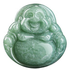 Fortune Jewel Laughing Buddha Cyan Jade Success Necklace String Pendant Fortune Jewel