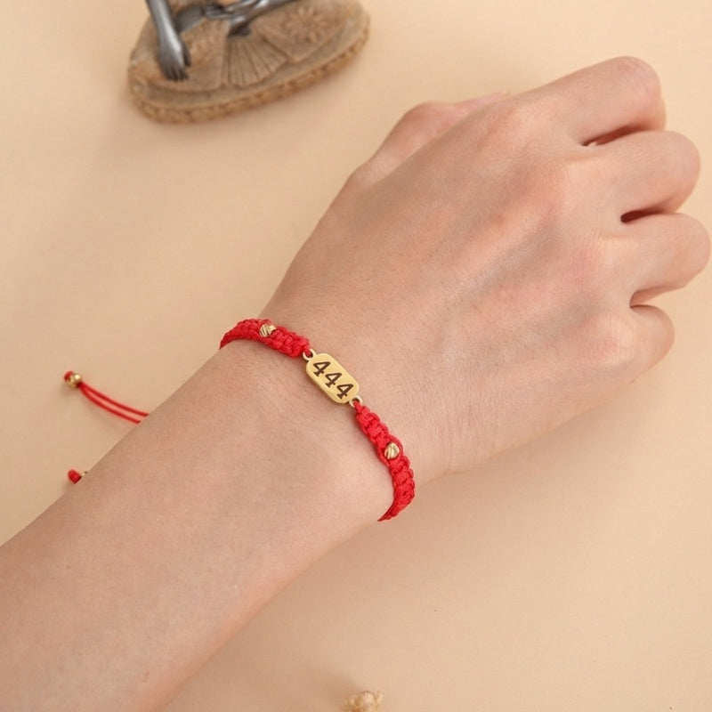 Exclusive: Buddha & Karma 444 Divine Guidance Angel Number Bracelet