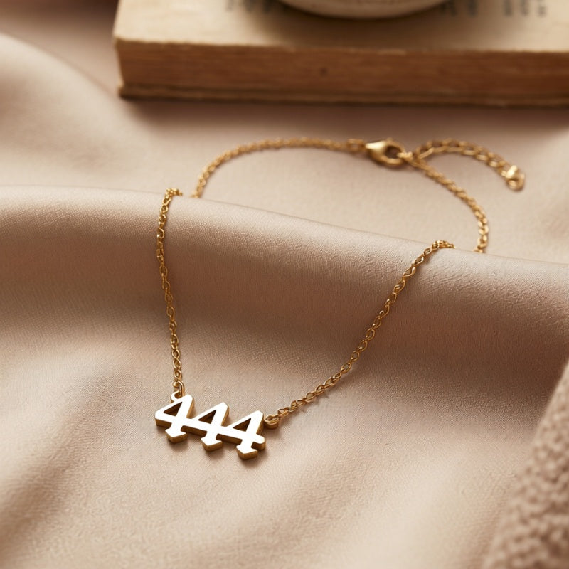 Exclusive: Buddha & Karma 444 Angel Number Necklace - Divine Guidance