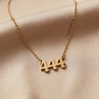 Exclusive: Buddha & Karma 444 Angel Number Necklace - Divine Guidance