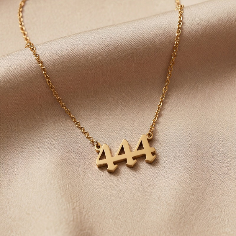 Exclusive: Buddha & Karma 444 Angel Number Necklace - Divine Guidance