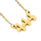 Exclusive: Buddha & Karma 444 Angel Number Necklace - Divine Guidance