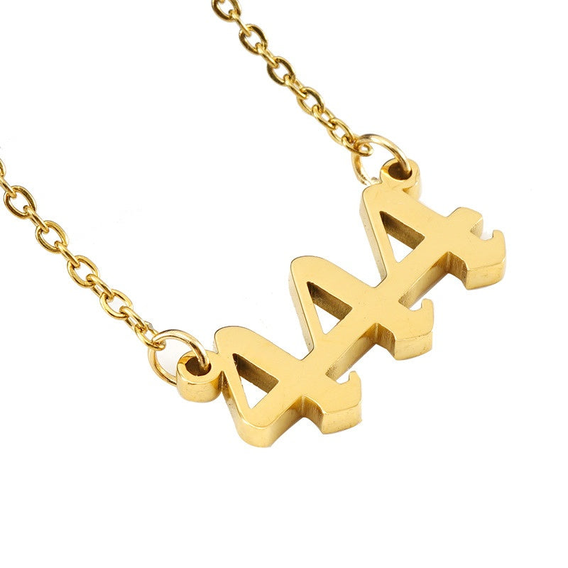 Exclusive: Buddha & Karma 444 Angel Number Necklace - Divine Guidance