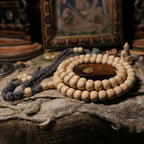 Fortune Jewel 108 Mala Beads Abelia Biflora Wood Warding Off Evil Spirits Wrist Mala