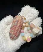Rainbow Jelly Pink Corn Charms – Cute Fidget for Stress Relief