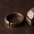 Fortune Jewel Tibetan Simple Design Copper Wealth Ring