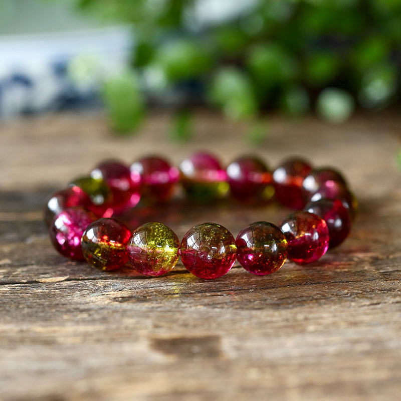 Fortune Jewel Natural Tourmaline Love Wisdom Bracelet