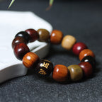 Fortune Jewel Tibet Various Wood Om Mani Padme Hum Purity Bracelet