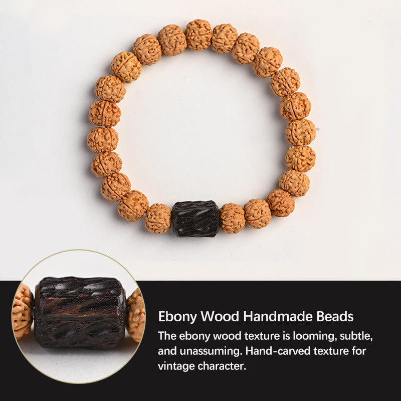Fortune Jewel Tibet Rudraksha Bodhi Seed Wealth Auspiciousness Bracelet