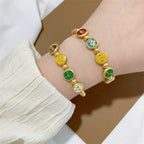 Fortune Jewel Tibetan Five God Of Wealth Copper Beads Luck Bracelet