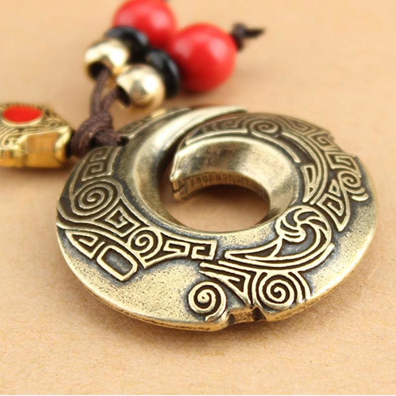 Fortune Jewel Good Luck Fortune Copper Wealth Key Chain