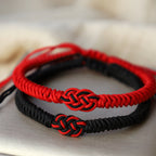 Fortune Jewel 2Pcs Tibetan Luck Chinese Knot Protection String Bracelet