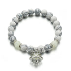 Fortune Jewel Tibetan Turquoise Glowstone Luminous Bead Lotus Protection Bracelet