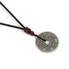 Fortune Jewel Bagua Yin Yang Copper Coin Star Balance Energy Necklace Pendant Fortune Jewel