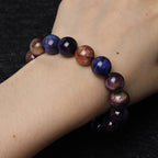 Fortune Jewel Natural Purple Tiger Eye Protection Strength Bracelet